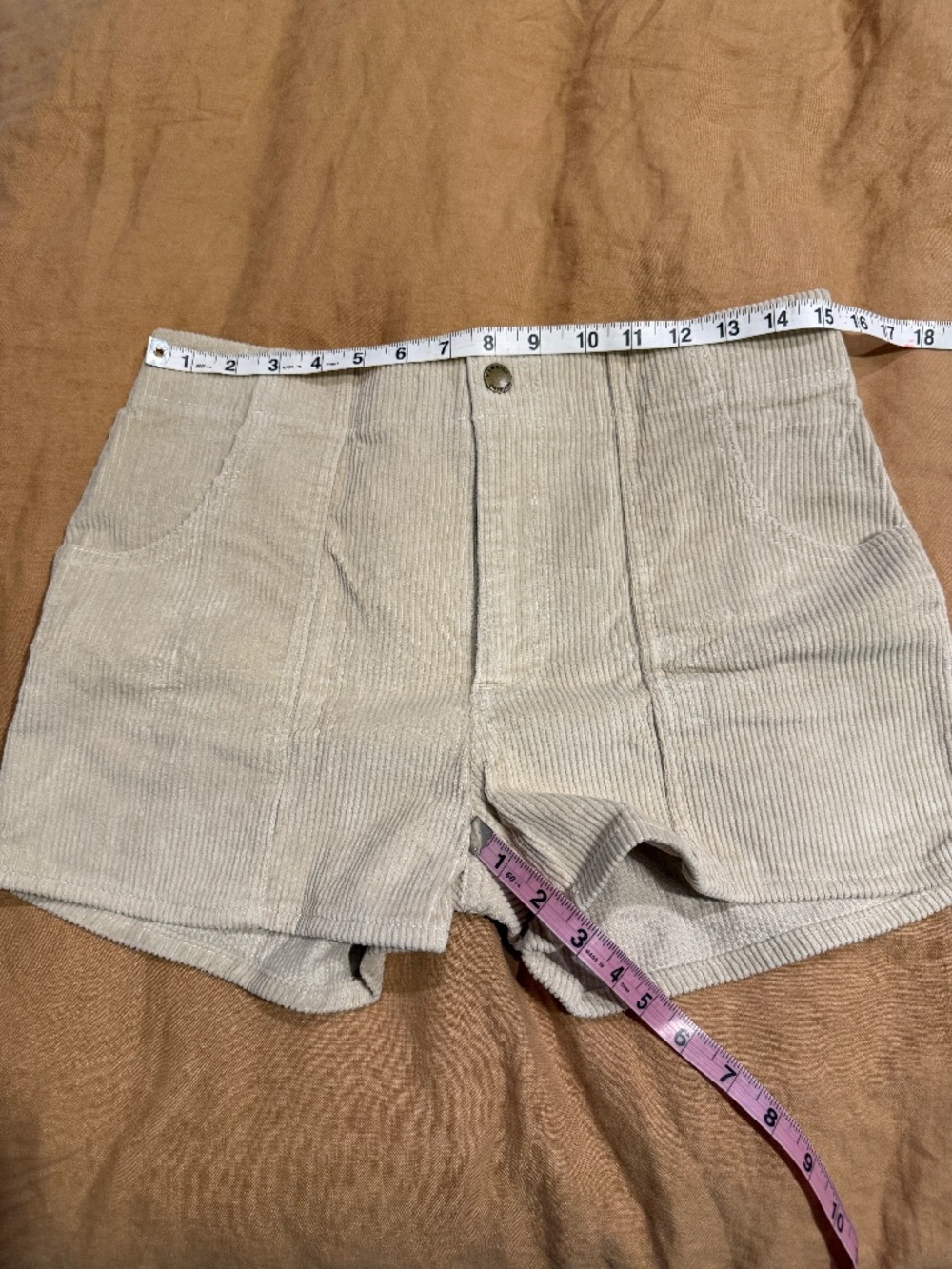 Hammies Stretch Corduroy Short, 32, Stone